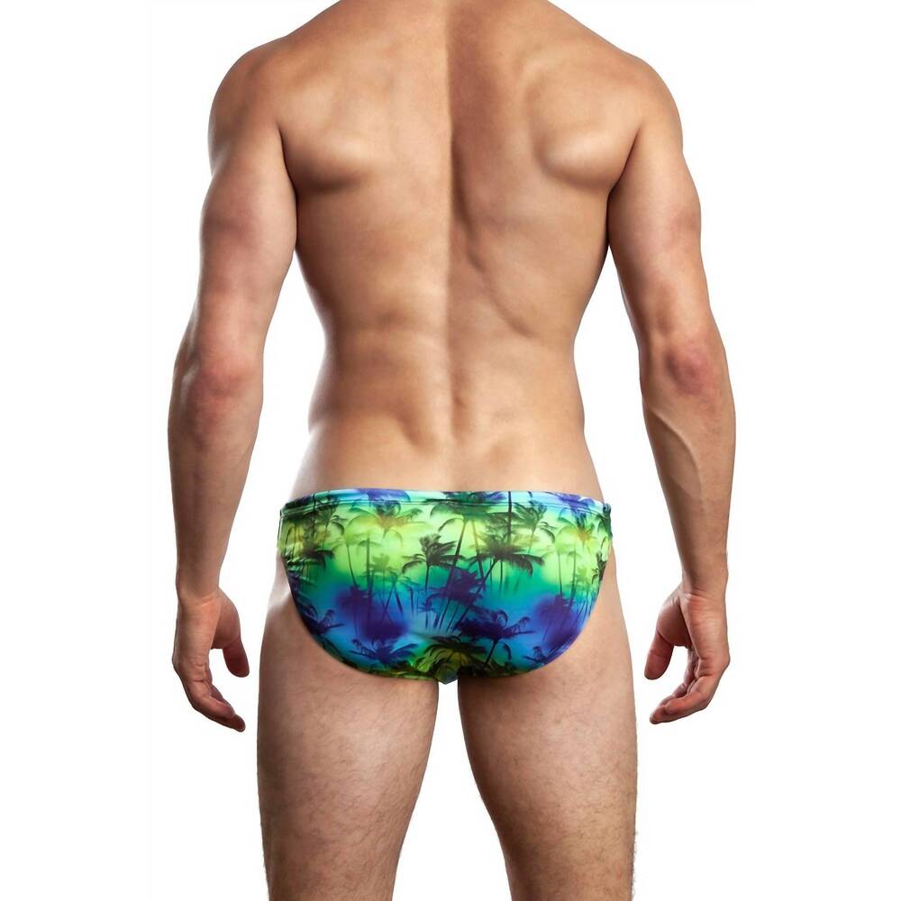 NEW JACK ADAMS hawaiian swim brief in blue - Picture 2 of 3